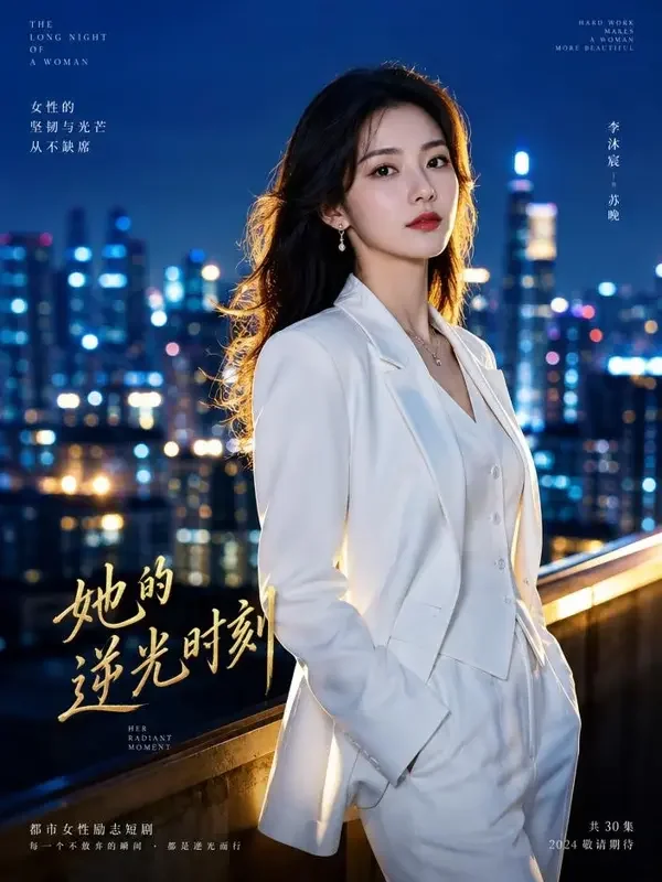 短剧《离婚后我成了全场焦点》海报封面，逆袭题材，共72集